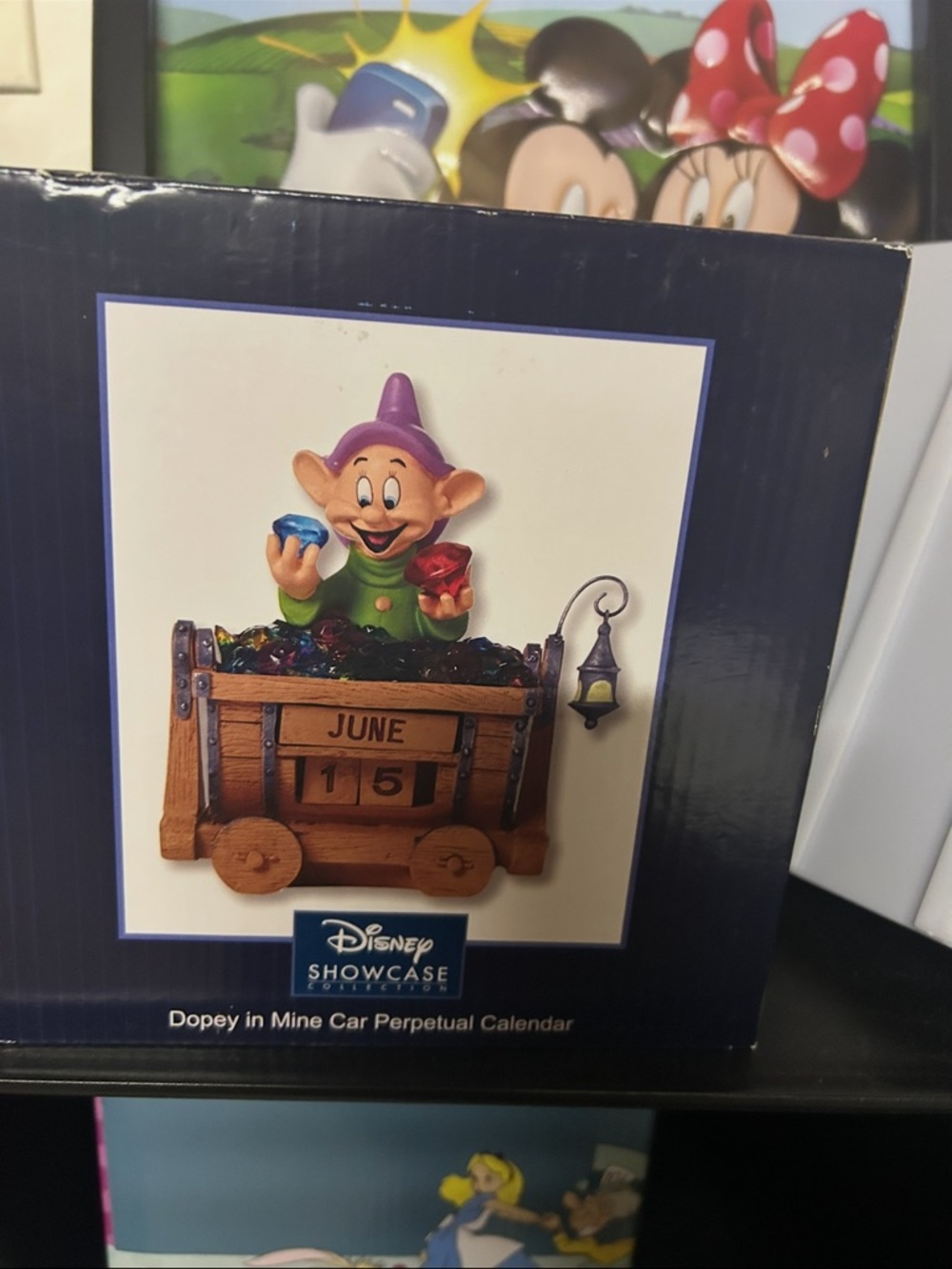 Disney Dopey Mine Car Calendar - Purple, Green, Brown, Blue, Red